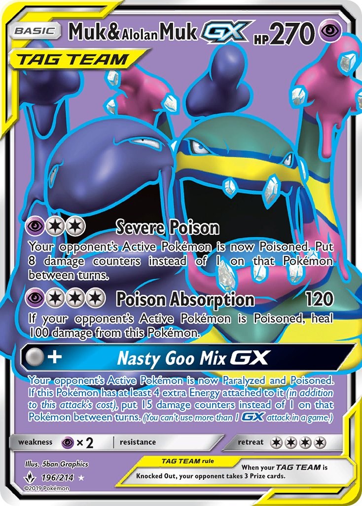 Muk & Alolan Muk GX (196) (Full Art)