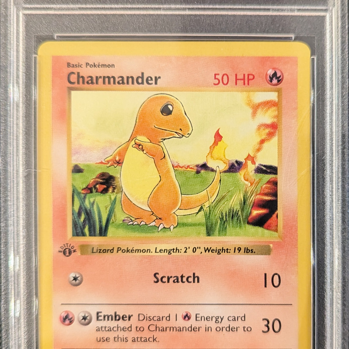 Pokemon TCG Graded Card: 1999 Charmander 1st Edition #46 English PSA 8 – Vancity CJ Trading Cards