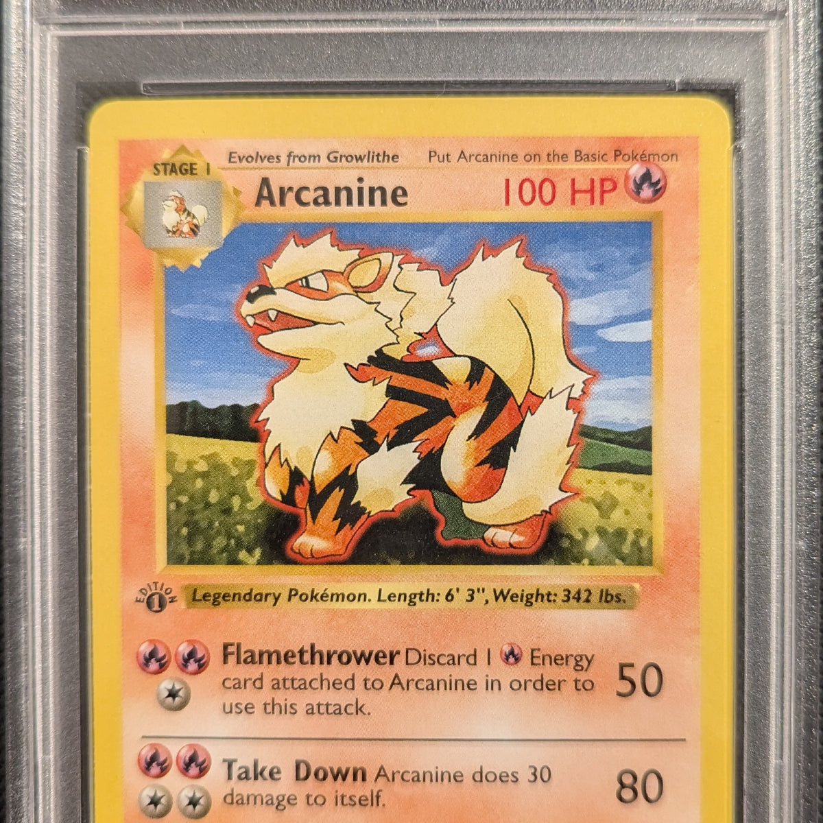 Pokemon TCG Graded Card: 1999 Arcanine 1st Edition #23 English PSA 9 –  Vancity CJ Trading Cards