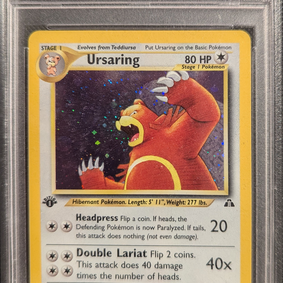 Pokemon TCG Graded Card: 2001 Ursaring 1st Edition #015 English PSA 9 Vancity CJ Trading Cards Pokemon TCG Graded Card: 2001 Ursaring 1st Edition #015 English PSA 9 Vancity CJ Trading Cards