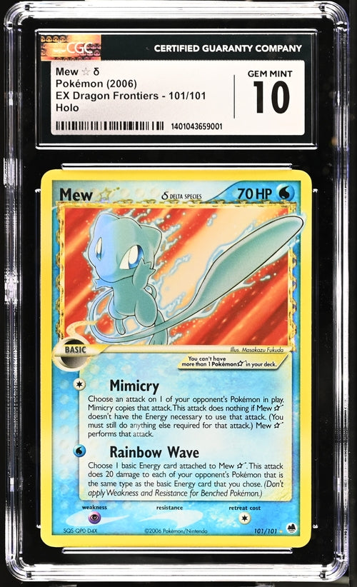 graded mew card SOLD] Pokemon TCG Card: 2006 Gold Star Delta English CGC 1 – Vancity CJ Trading Cards Quantité:Case Made in Maine cementing its place as Dragon Shield - Matte
