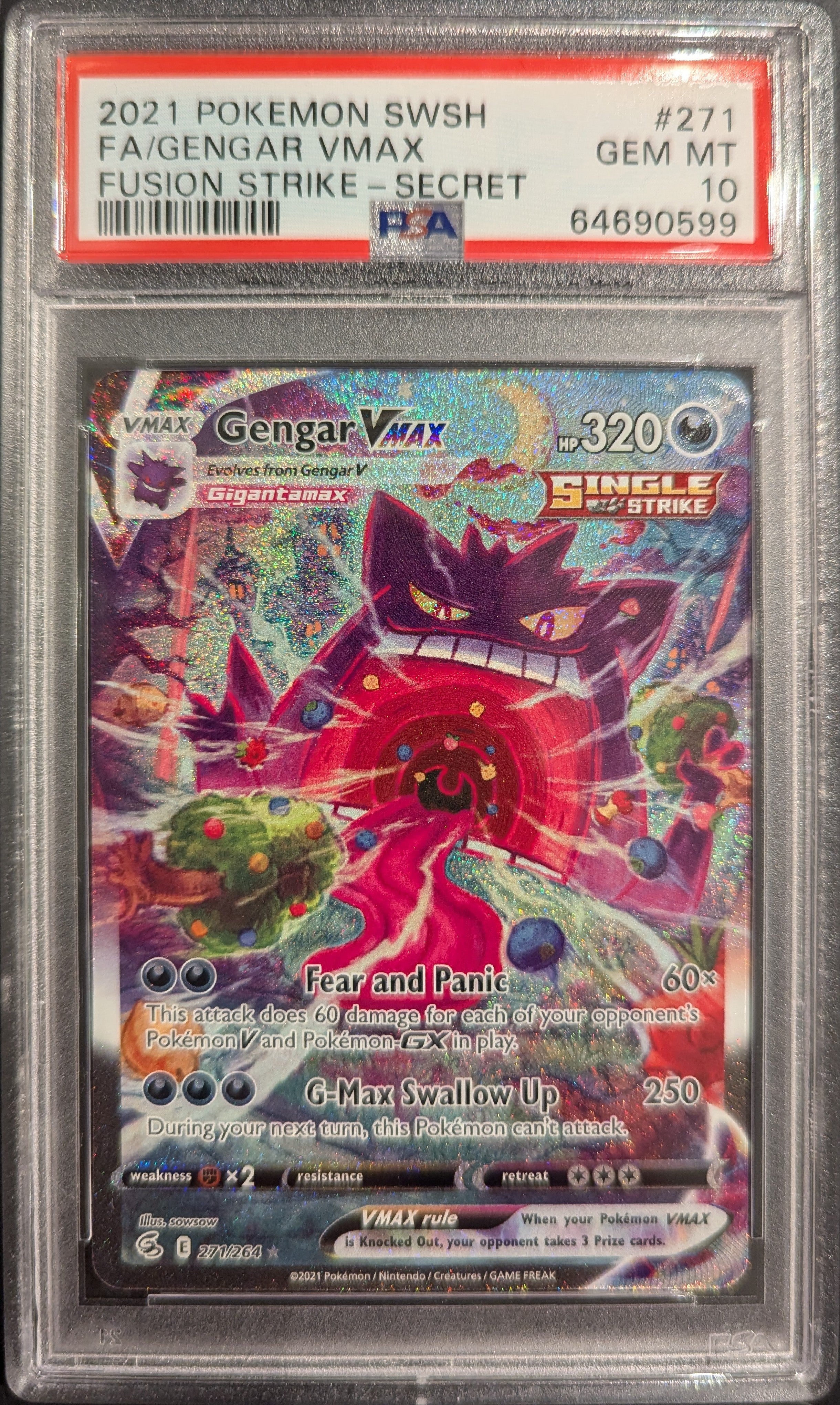 【PSA10】Gengar VMAX PSA 10 #002 PSA 10 Gem Mint Gengar Vmax 002/019 Gengar Vmax High Class