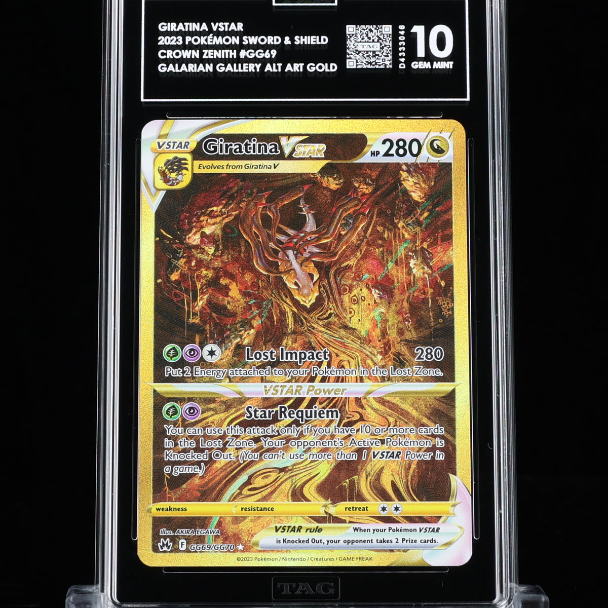 Pokemon TCG Graded Card: 2023 Giratina Vstar English #GG69 TAG[X] 10 –  Vancity CJ Trading Cards
