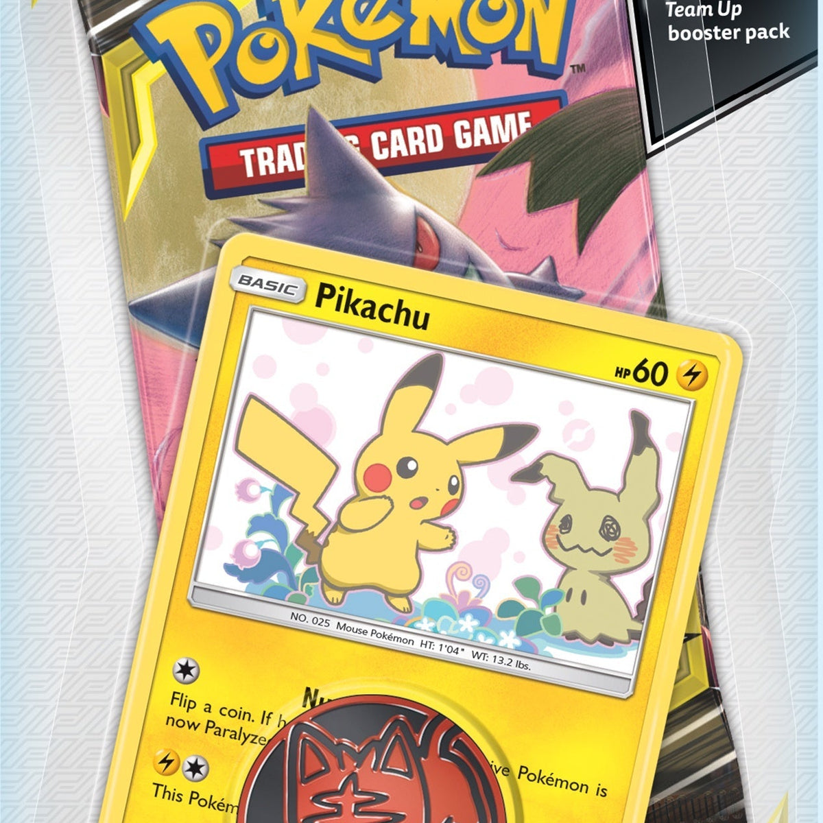 Pokemon TCG - Sun & Moon: Team Up Checklane Blister Pack - Pikachu   Vancity CJ Trading Cards