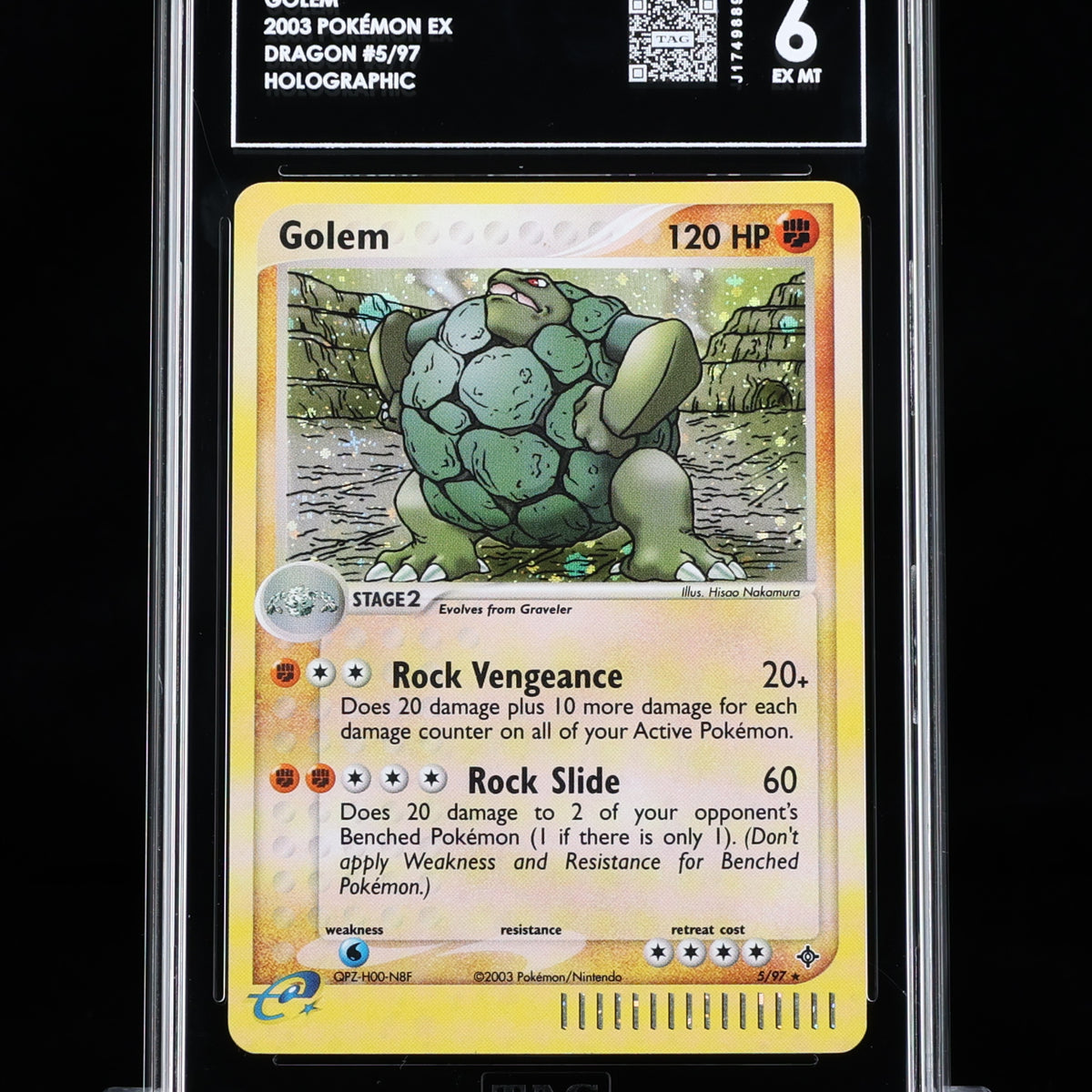 pokemon golem card SOLD] Pokemon TCG Graded Card: 2003 Golem English #005 TAG[X] 6 – Vancity  CJ Trading Cards