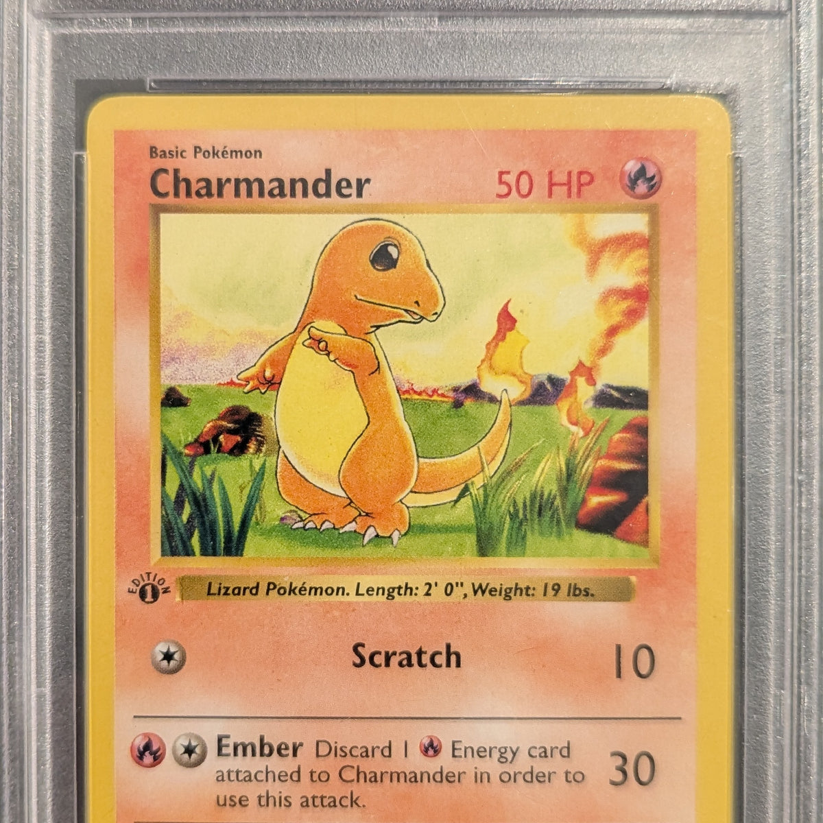 graded charmander card Pokemon TCG Card: 1999 1st Edition #46 English PSA 9 – Vancity CJ Trading Cards MTGSale art depiction of Charmander MTG The Rack Alternate Choose One:DP TLA Appa Aang's Companion