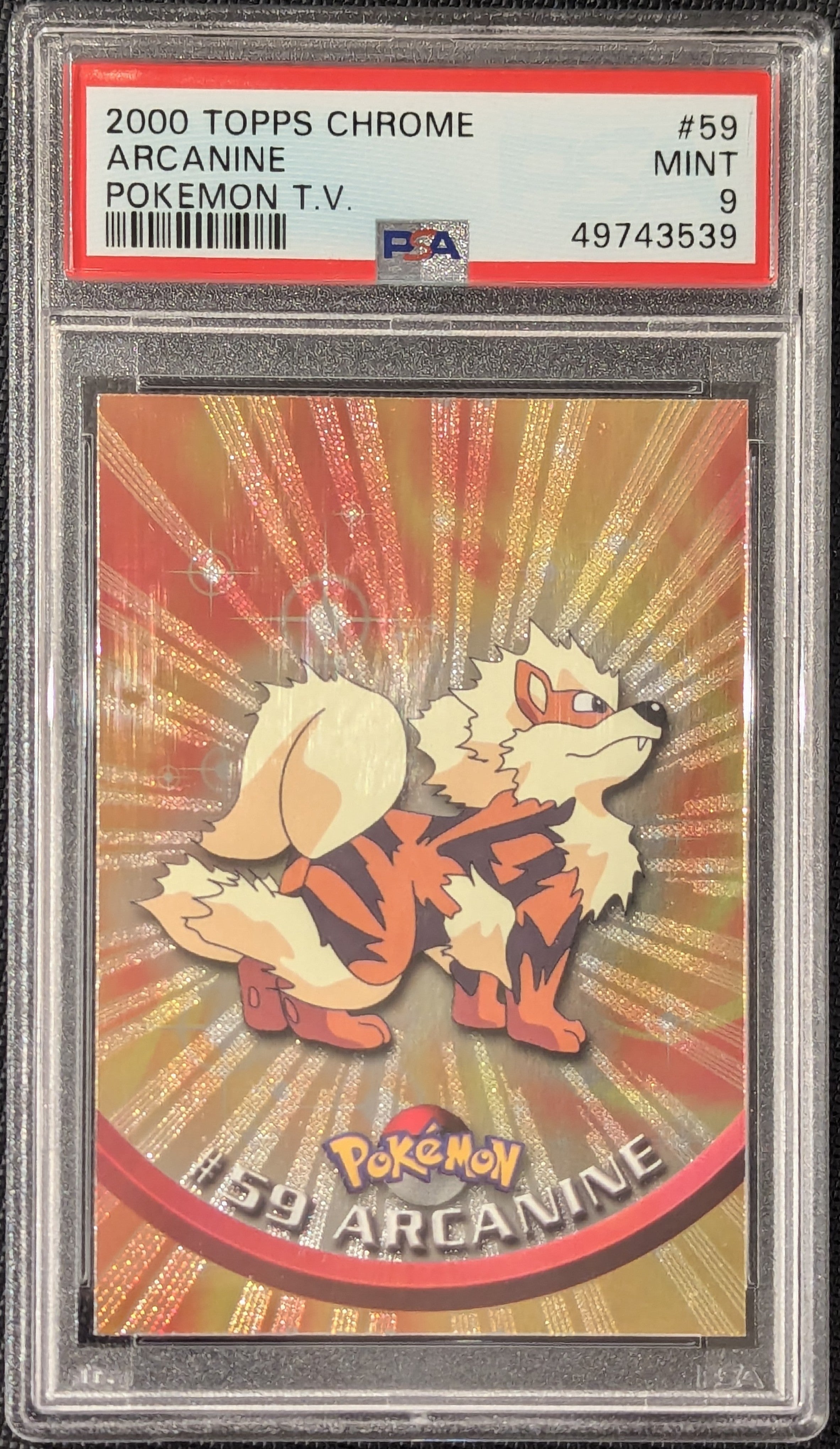 PSA shops 9 arcanine