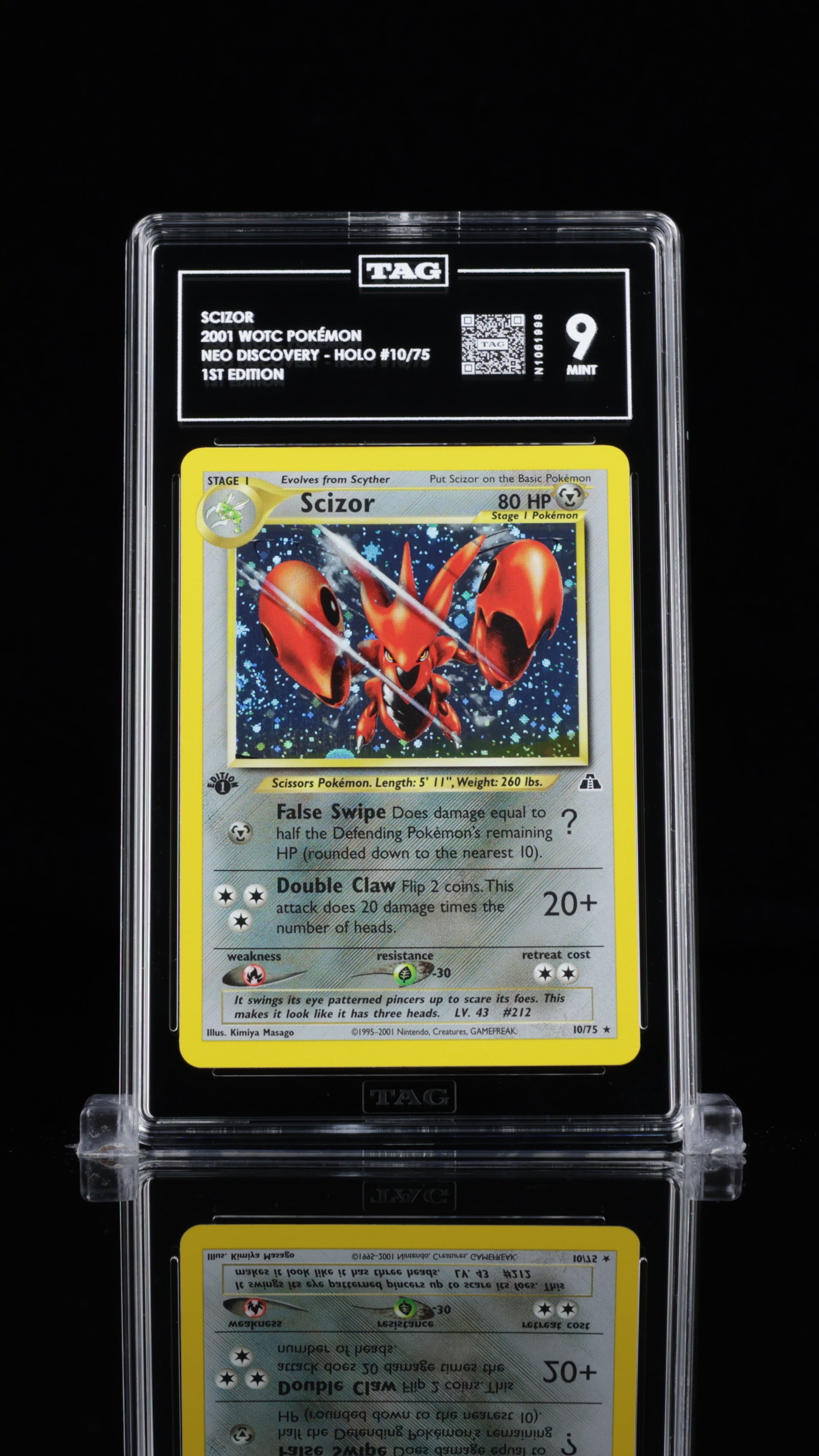 SOLD] Pokemon TCG Graded Card: 2001 Scizor (1st Edition) English