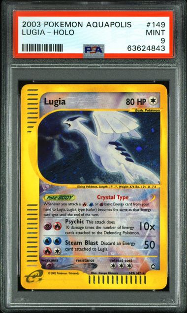 SOLD] Pokemon TCG Graded Card: 2003 Lugia #149 PSA 9