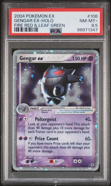 SOLD] Pokemon TCG Graded Card: 2004 Gengar ex #108 PSA 8.5