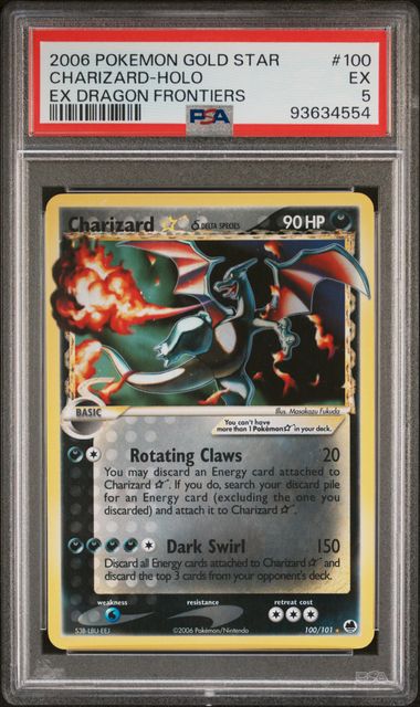 SOLD] Pokemon TCG Graded Card: 2006 Gold Star Charizard English