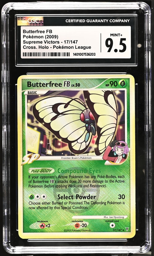 Pokemon TCG Graded Card: 2009 Butterfree FB English CGC 9.5