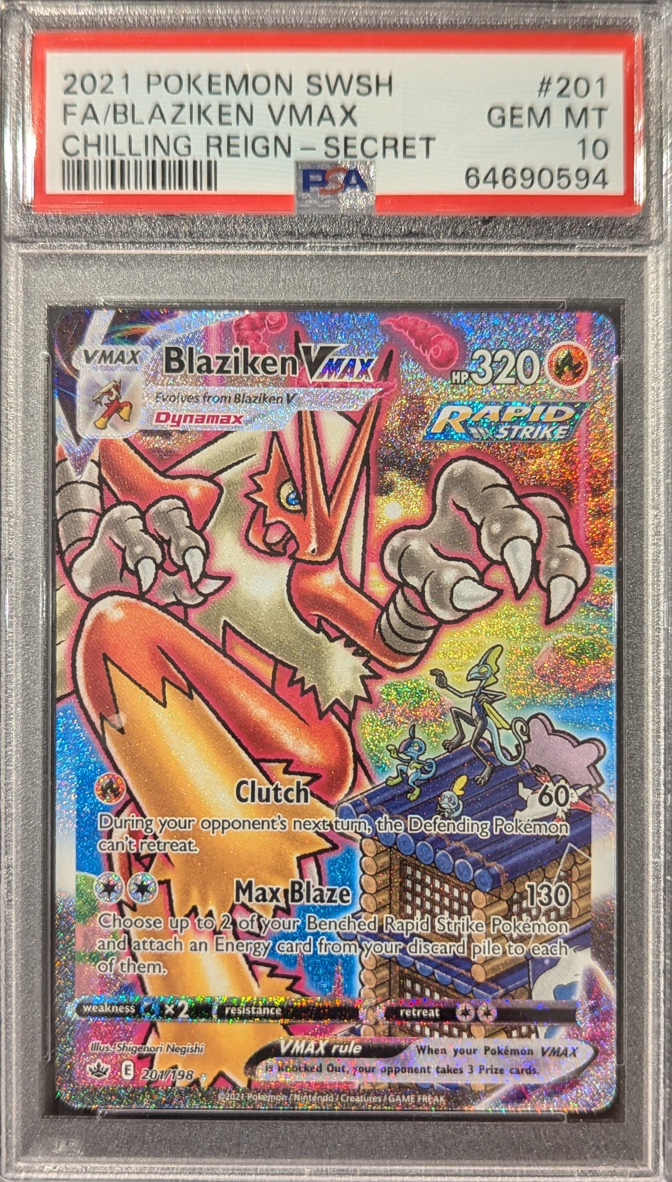 ★PSA10★【バシャーモVMAX/HR/SA】BLAZIKEN 086/070 ☆PSA10☆【バシャーモVMAX/HR/SA】BLAZIKEN 086/070
