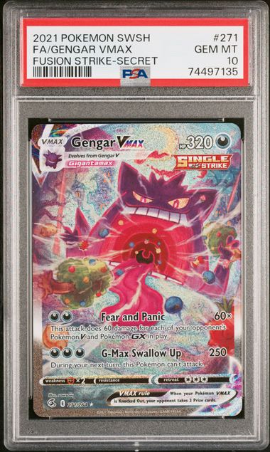 Pokemon gengar vmax popular 271