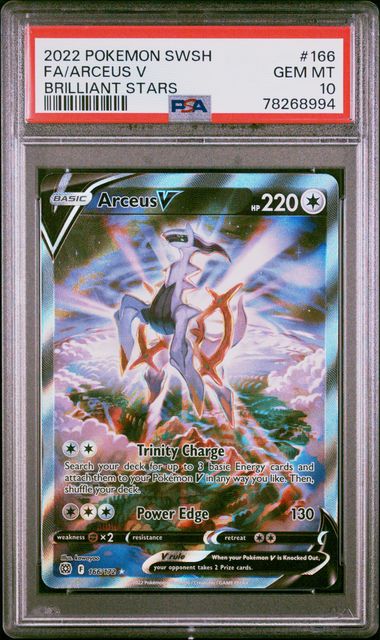 SOLD] Pokemon TCG Graded Card: 2022 Arceus V English #166 PSA 10