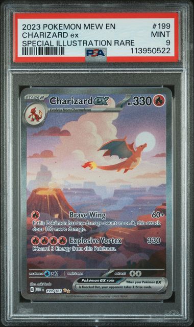 SOLD] Pokemon TCG Graded Card: 2023 Charizard Ex English #199 PSA