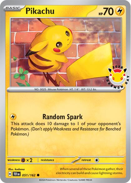 Pikachu (Pokemon Day 2026) [MCAP - 051/162] – Vancity CJ Trading Cards