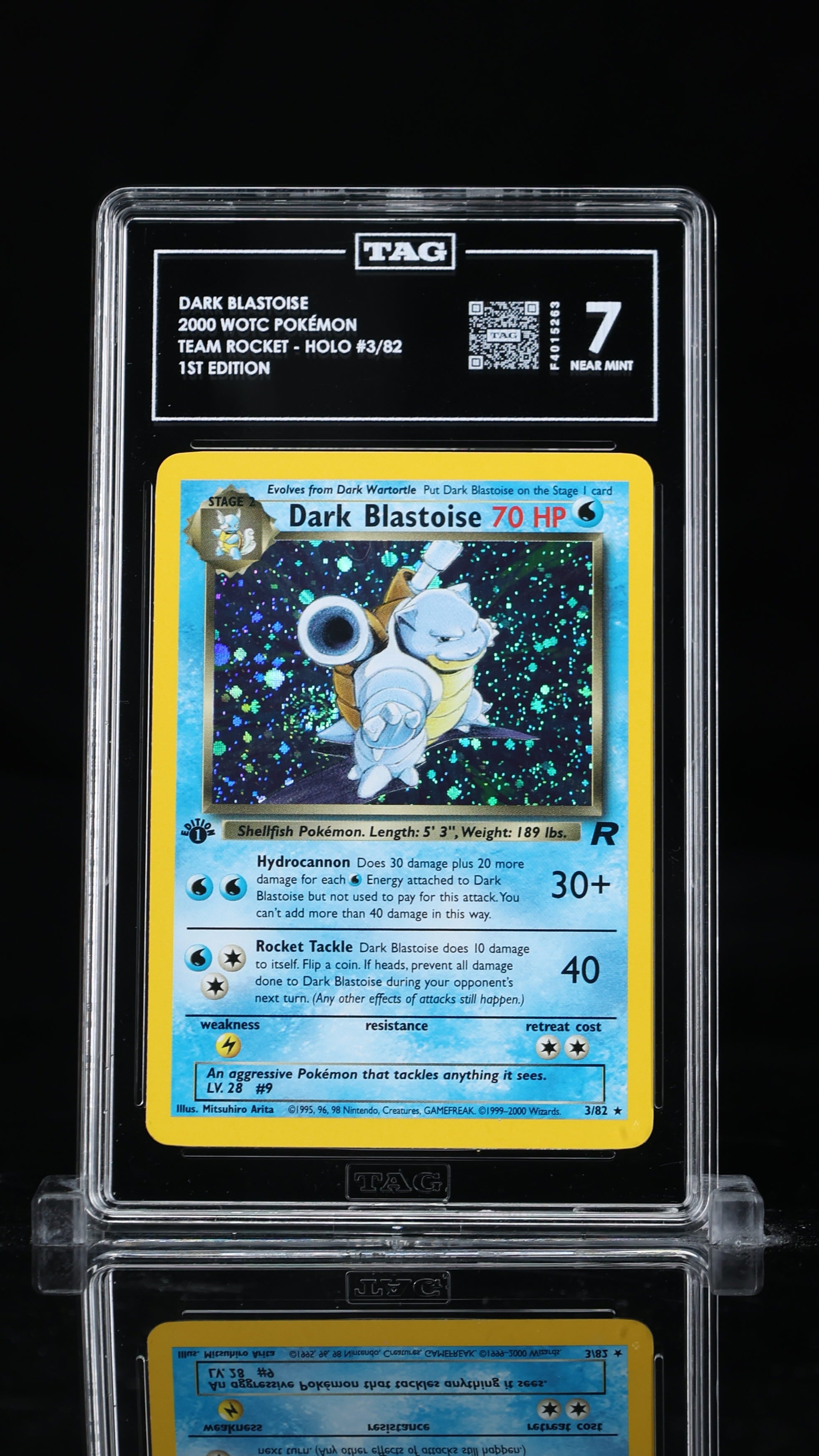 Pokemon TCG Graded Card: 2000 Dark Blastoise 1st Edition English