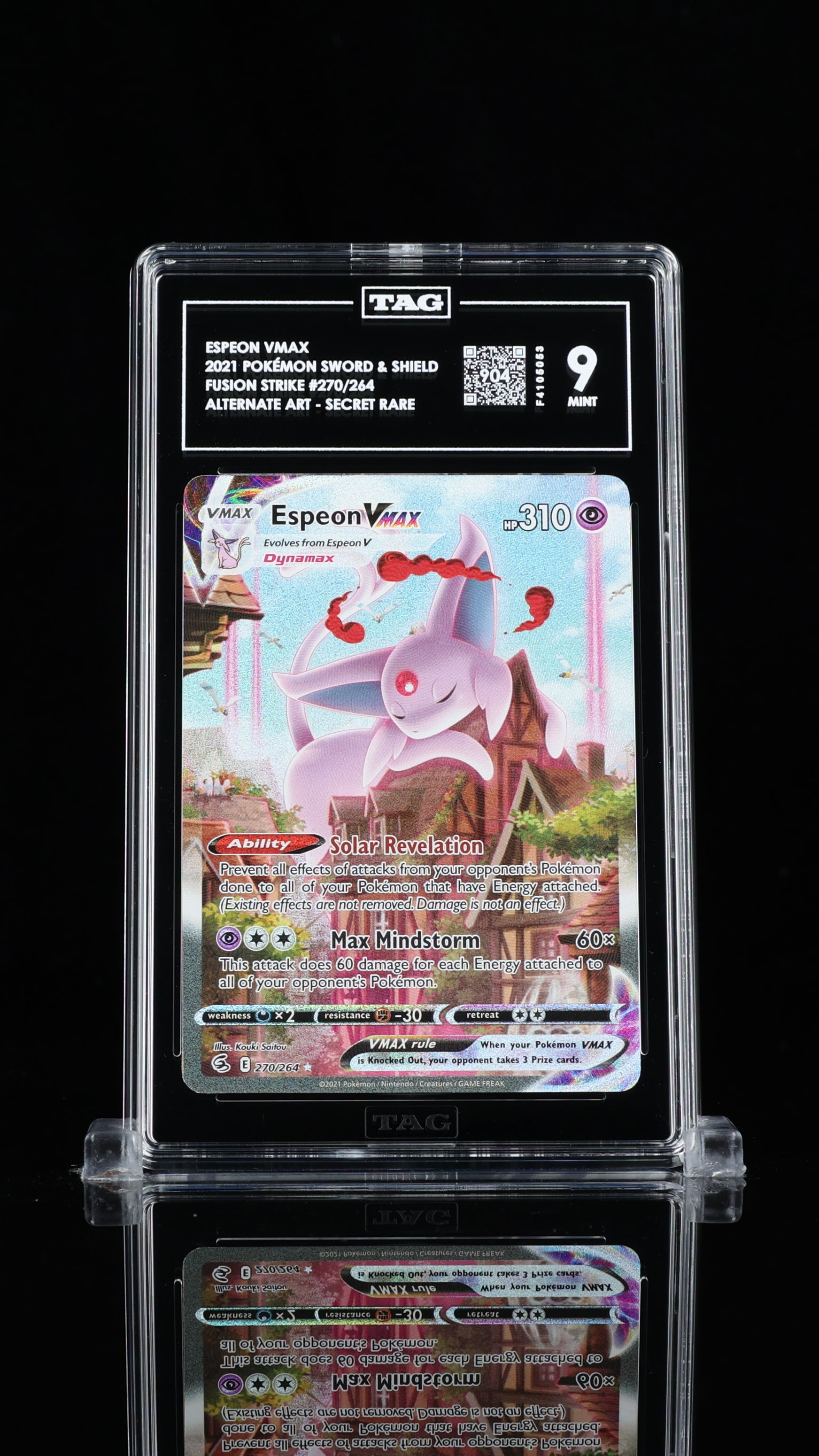 今叶星　ssp　PSA8 Pokemon TCG Graded Card: 2021 Espeon Vmax English #270 TAG