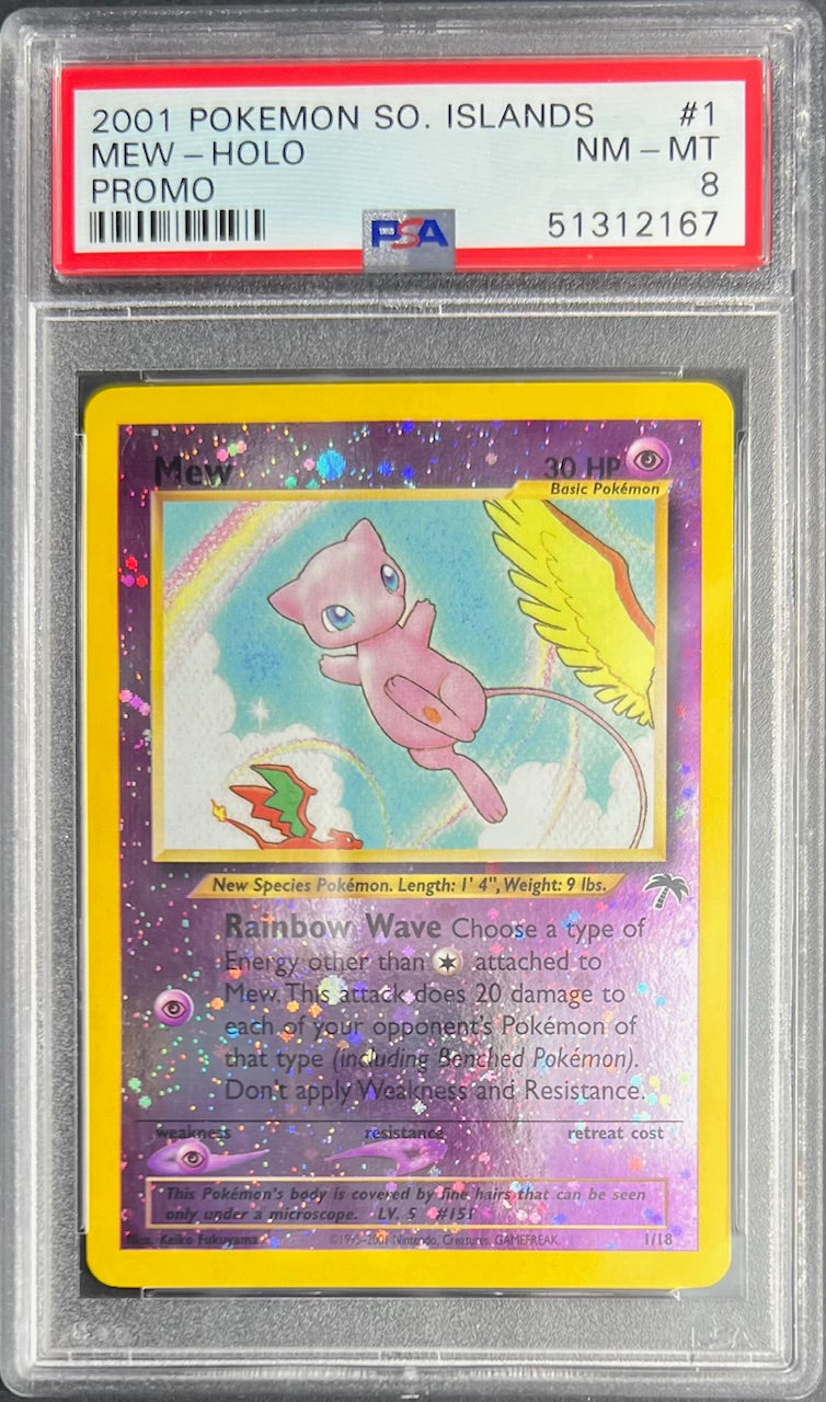 SOLD] Pokemon TCG Graded Card: 2001 Mew #001 English PSA 8