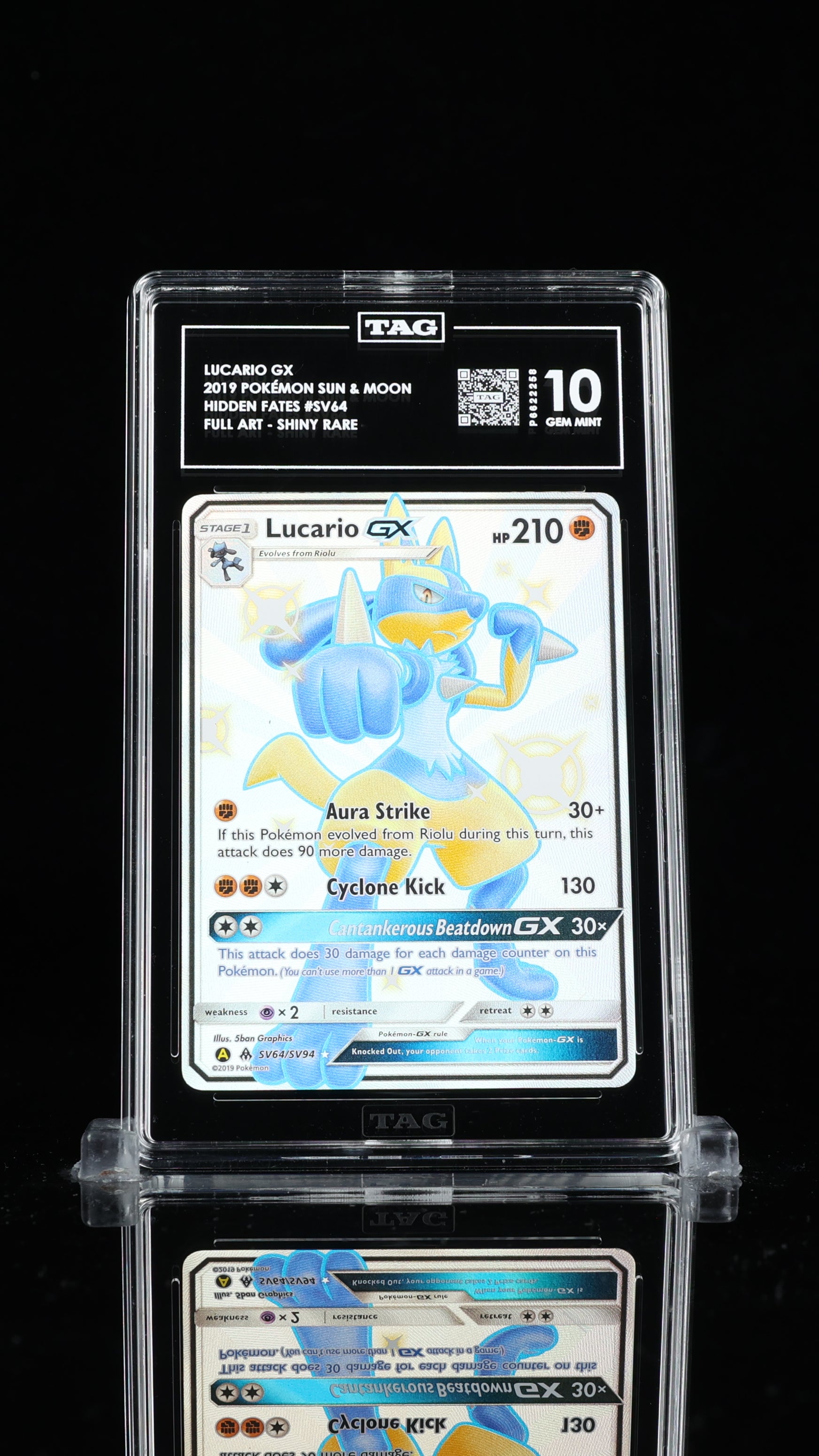 graded lucario card Pokemon TCG Graded Card: 2019 Lucario GX English #SV64 TAG[X] 10 – Vancity  CJ Trading Cards