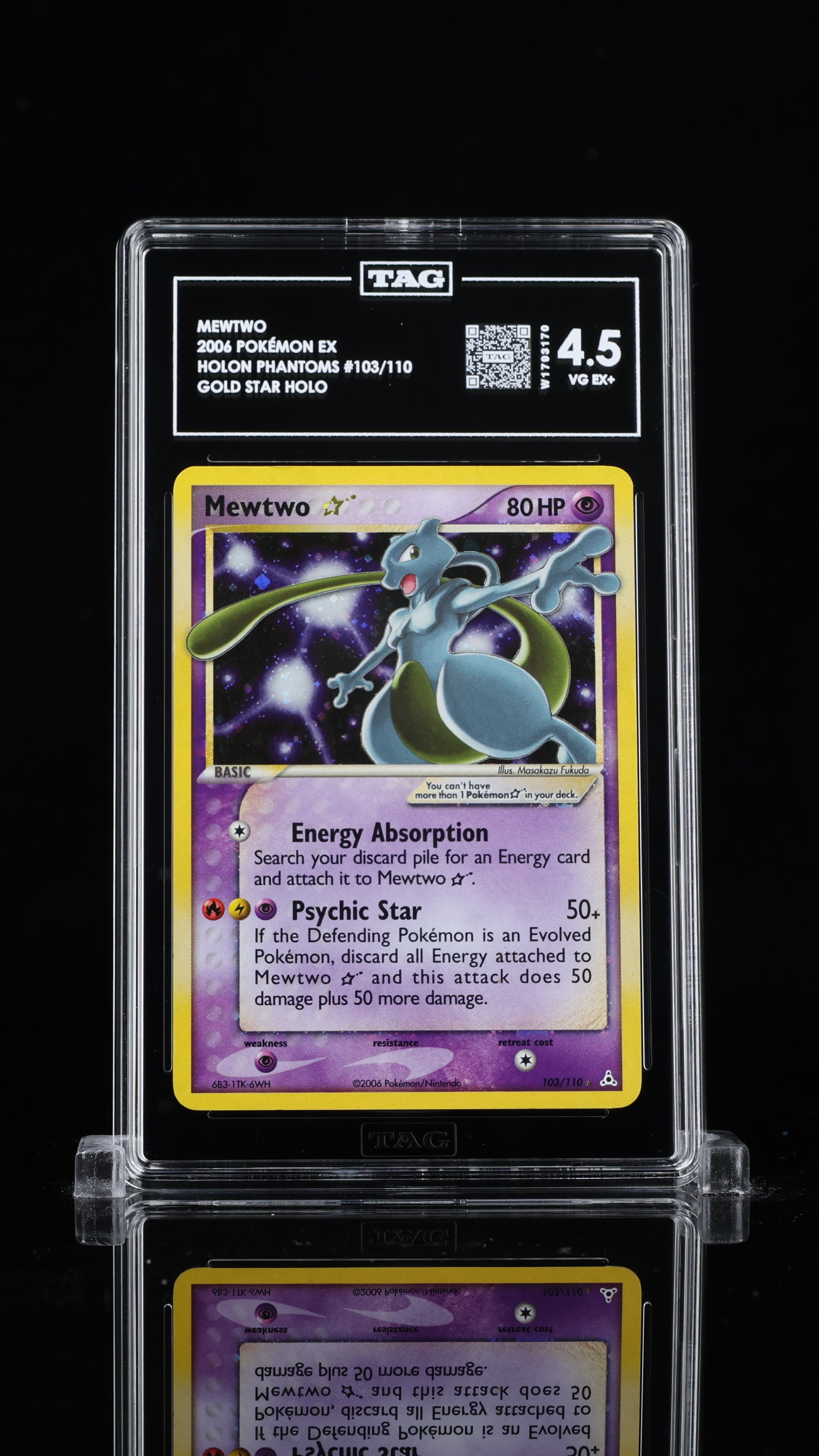 SOLD] Pokemon TCG Graded Card: 2006 Gold Star Mewtwo English # TAG